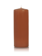 Bougie cylindre Caramel 6x15cm