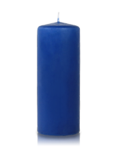 Bougie cylindre Bleu Saphir 6x15cm