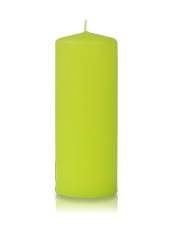 Bougie cylindre Vert Citron 6x15cm