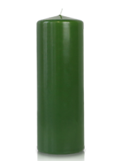 Bougie cylindre Vert 7x20cm