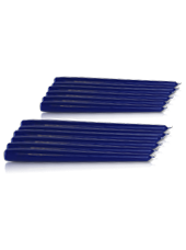 Pack de 12 chandelles Bleu Nuit 23x25cm