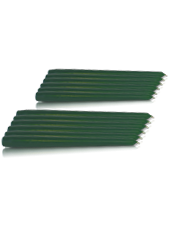 Pack de 12 chandelles Vert Sapin 23x25cm