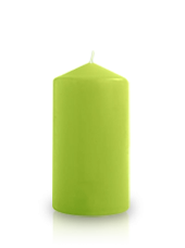 Bougie cylindre Vert pistache 6x11cm