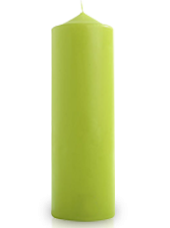 Bougie cylindre Vert pistache 7x21cm