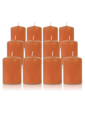 Pack de 12 bougies votives Citrouille 5x7cm