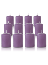 Pack de 12 bougies votives Parme 5x7cm