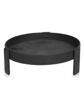 Support rond pour bougie XL noir 5x15cm