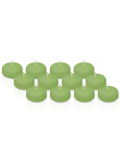 Pack de 12 Bougies flottantes Vert 5cm